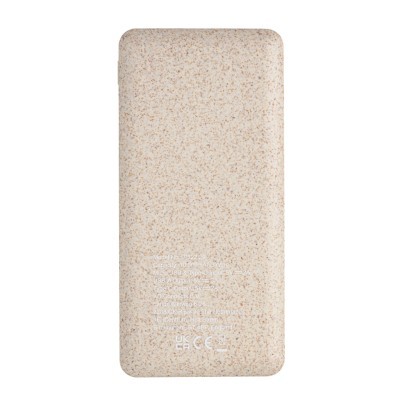 Powerbank 10.000 mAh  de paja de trigo